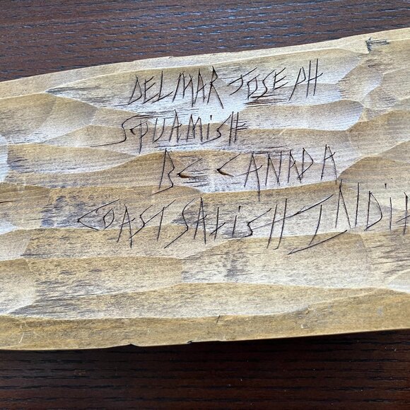 Beautiful Indigenous Carved Mask by Delmar Joseph - Picture 4 of 4